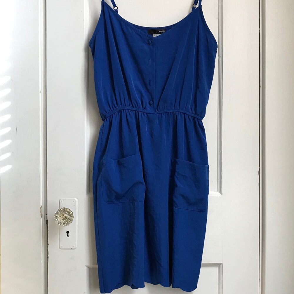 Aqua Blue Flowy Dress, Size Medium, NWT